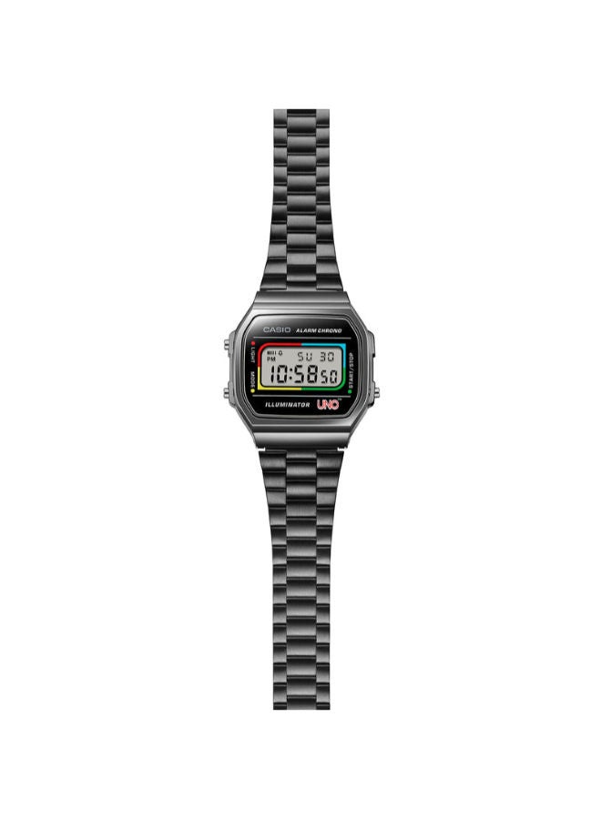CASIO Stainless Steel Digital Wrist Watch  A168WEUC-1ADR - Image 3