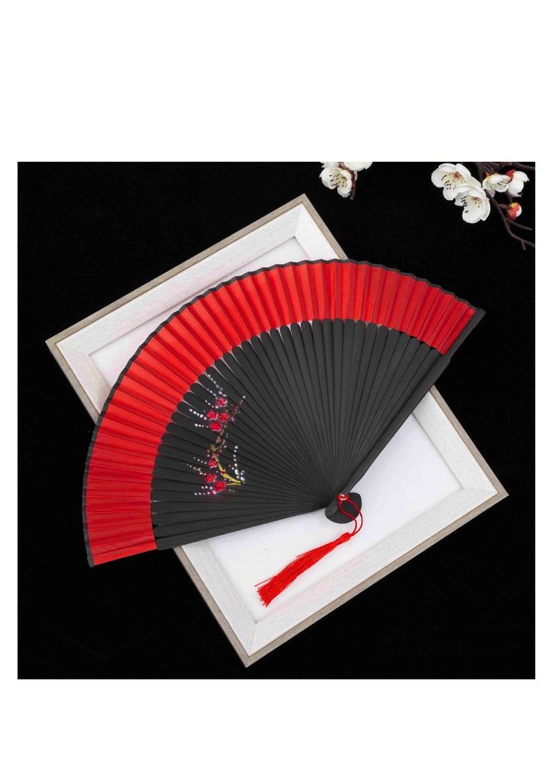 Chinese Style Printed Folding Fan Hanfu Performance Dance Craft Fan - Image 1