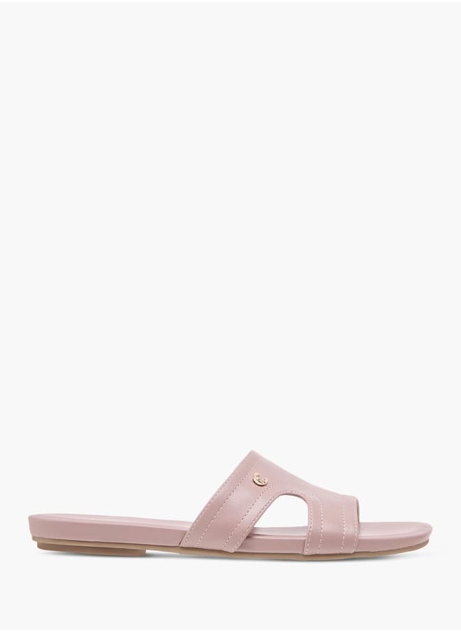 Le Confort Women Solid Slip-On Comfort Sandals  - Image 2