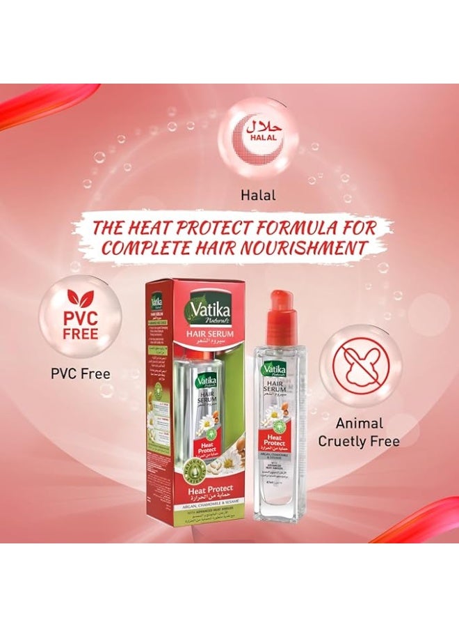 فاتيكا سيروم فاتيكا ناتشورالز لحماية الشعر من الحرارة (47 مل) – باللوز والبابونج والسمسم - Image 5