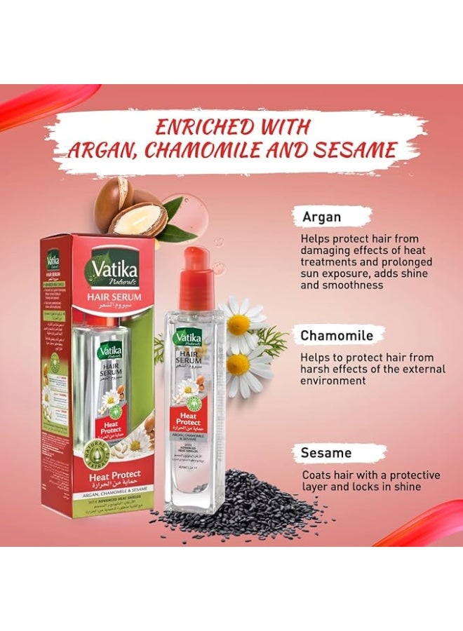 فاتيكا سيروم فاتيكا ناتشورالز لحماية الشعر من الحرارة (47 مل) – باللوز والبابونج والسمسم - Image 4