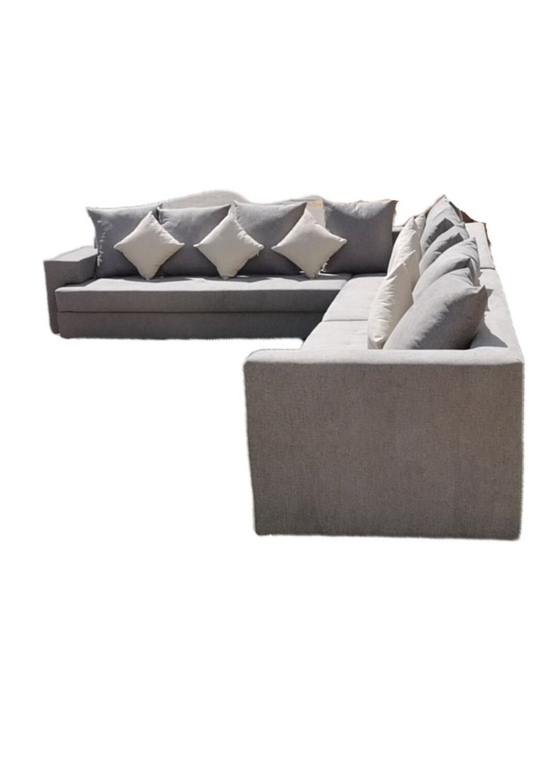 AAF FURNITURE New Designs 8 seat Light Luxury Modern L Shape Fabric Sofa Furniture for Livingroom Without Pillow 400x300x58  - Image 3