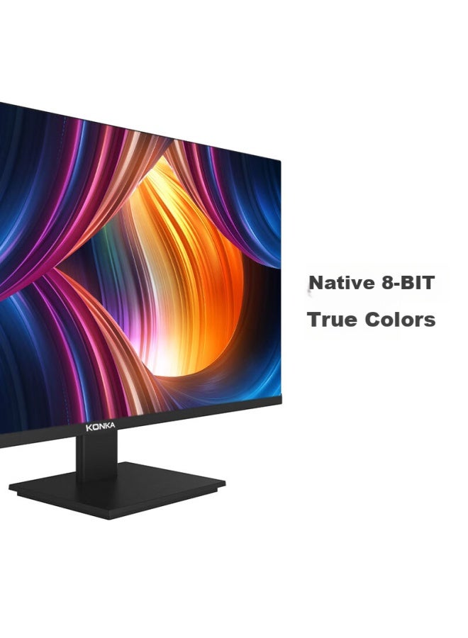 Konka 27-inch Monitor 75hz Hd Ultra-thin Bezel Home Office Hdmi Desktop Computer Lcd Screen Km2712 - Image 2