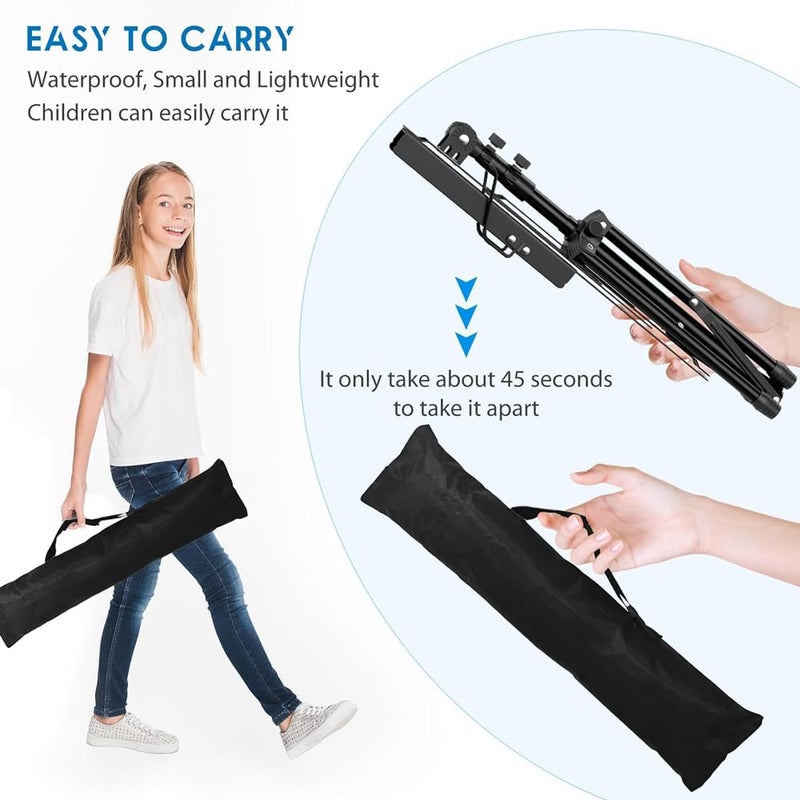 Loquat Folding Music Stand with Bag – Adjustable Height, Metal Music Stand for Practice  Performance - Image 5