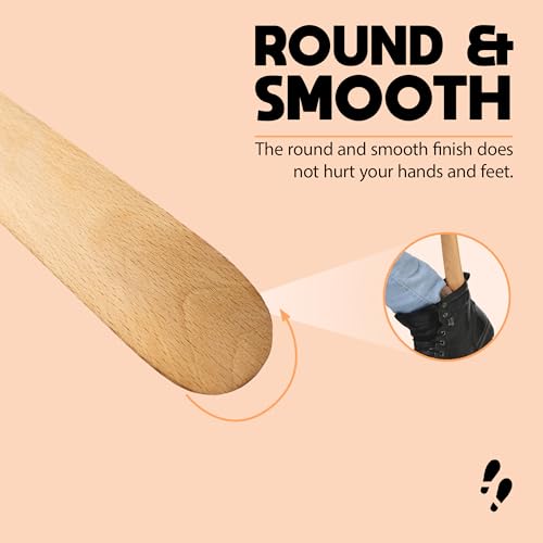 Shoe mistri Shoe Horn for Men & Women, Shoe Wearing Stick | Lightweight Wooden Material I Perfect Size (for Bag, Drawer, Home, Work, Car, Travelling etc.) - Image 4