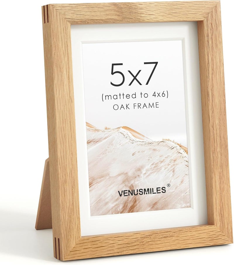 Venusmiles إطار صور خشب البلوط من ، 5x7، مجموعة من 1 - Image 1
