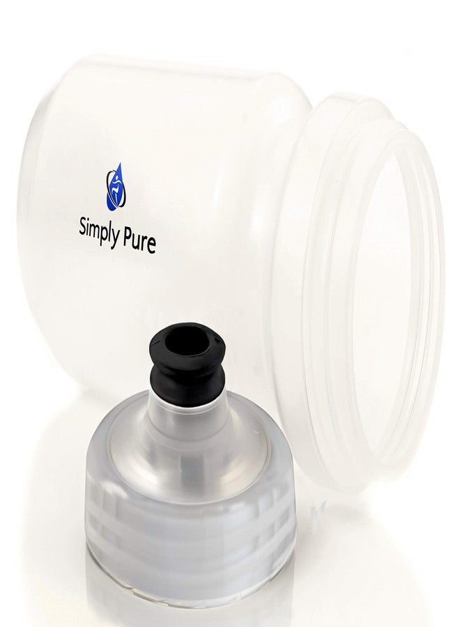 Simply Pure Hydration Simply Pure Purist 22 Oz BPA-Free, Sport & Bike Squeeze Water Bottle by Specialized Bikes (Fixy Cap) - Clear - Image 3