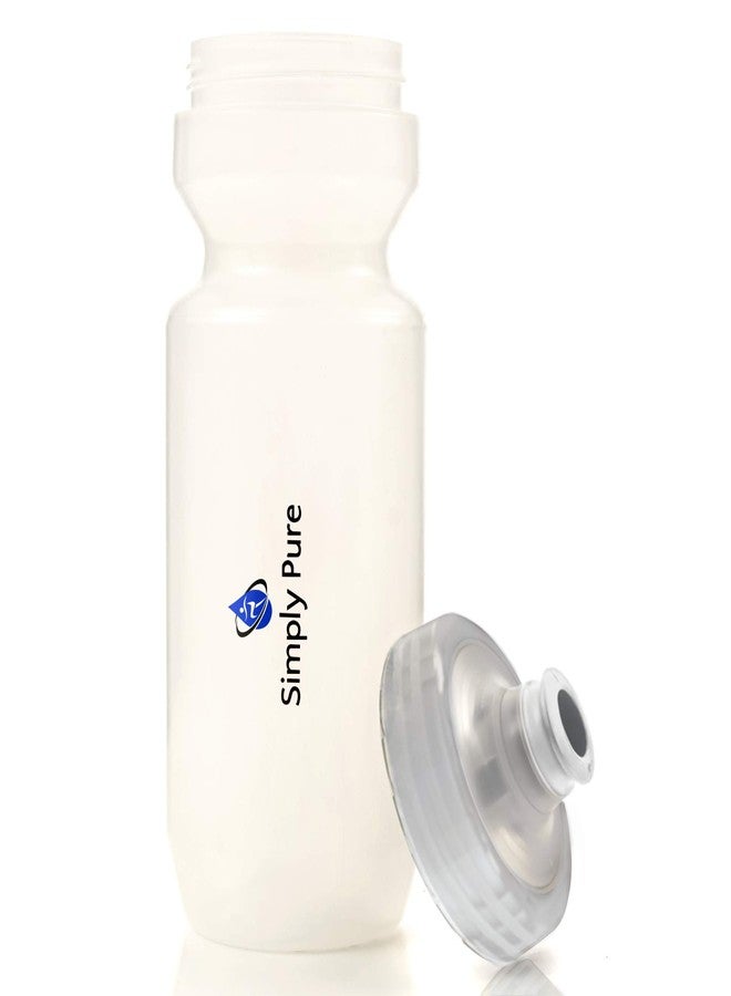 Simply Pure Hydration Simply Pure Purist 22 Oz BPA-Free, Sport & Bike Squeeze Water Bottle by Specialized Bikes (Fixy Cap) - Clear - Image 2
