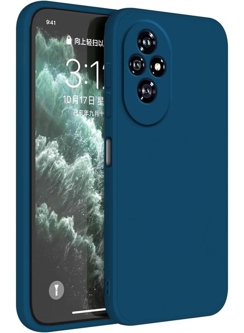 Lion Store Honor 200 5G Phone Case (6.7 inches), TPU Silicone Case for Leather Protection. The phone case is made of soft and comfortable silicone, very lightweight, and can retain the original shape of the HONOR 200 5G phone. (Blue) - Image 1