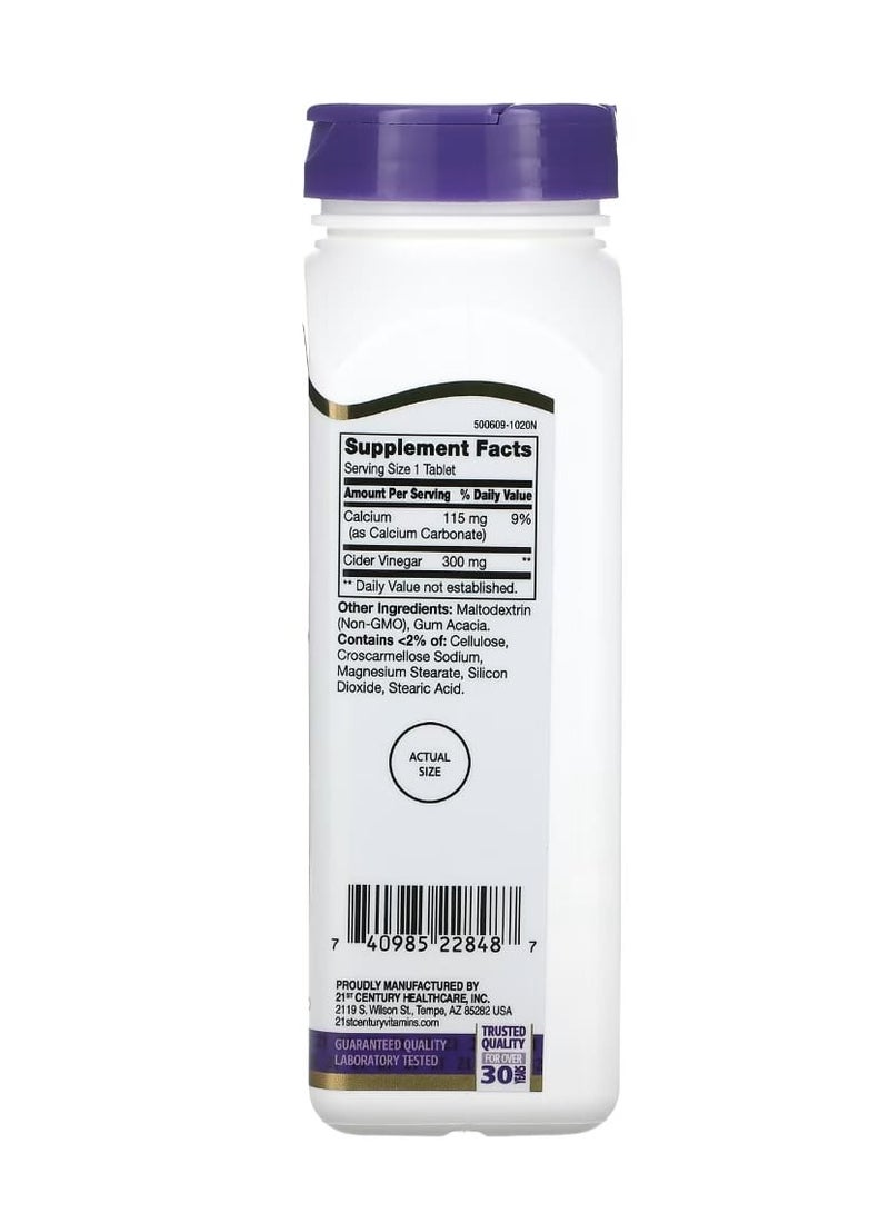 خل التفاح من القرن الحادي والعشرين 300 مجم 250 قرص - Image 2