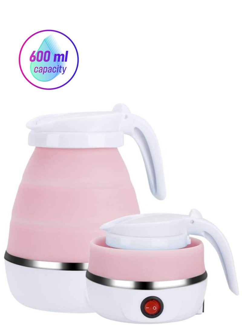DubaiGallery Electric Kettle Silicone Foldable Water Kettle Portable Kettle Travel Mini Kettle for Household EU Plug  - Image 1