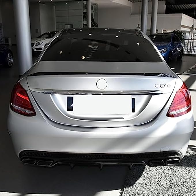 AUSMILA 1PC Rear Trunk Spoiler Wing for Benz W205 2015-2021 C180 C43 C63 AMG 4 Door - Image 4