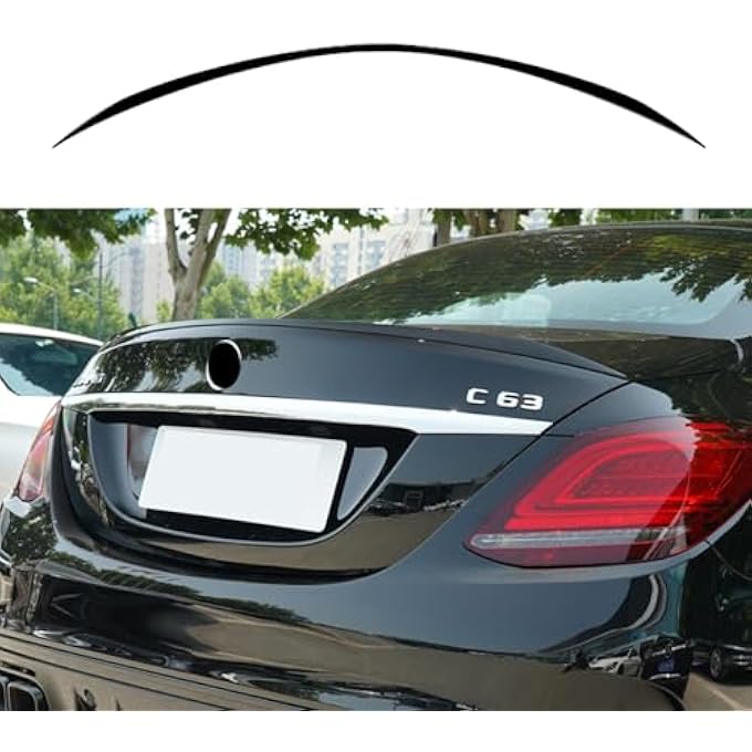 AUSMILA 1PC Rear Trunk Spoiler Wing for Benz W205 2015-2021 C180 C43 C63 AMG 4 Door - Image 1