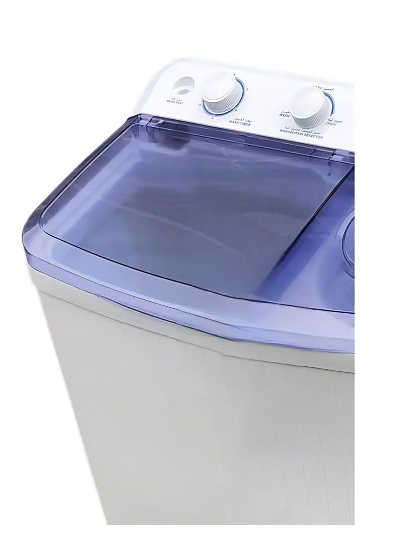 Arrow 12 KG Twin Tub Semi-Automatic Washing Machine, 7 KG Spin Capacity, 480W Washing Power, 15-Minute Washer Timer, White Color | Model No: RO-12TTB  - Image 4