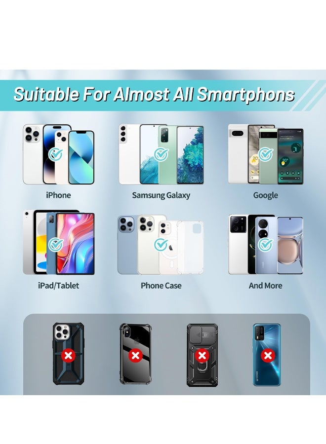 3Pcs Double Silicone Phone Card Holder Stick On Wallet Pocket for Smartphone Case - Image 5