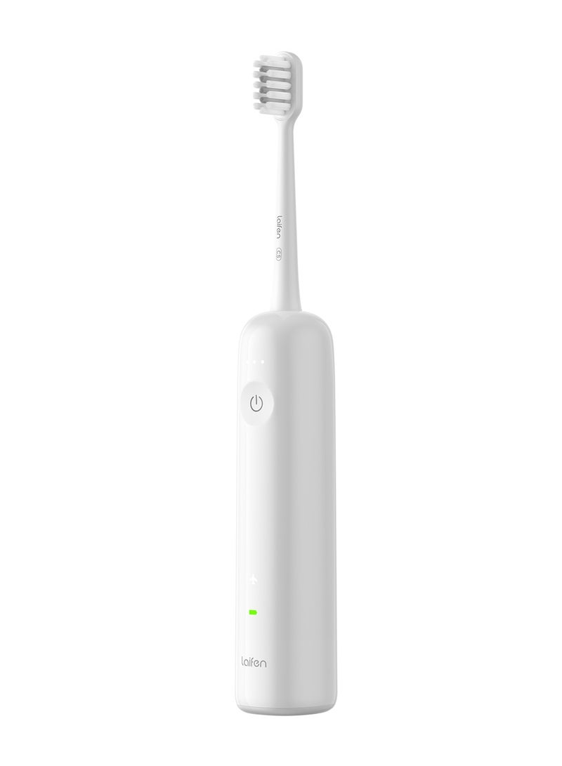 Laifen Wave Electric Toothbrush, Oscillation And Vibration Sonic for Adults with 3 Brush Heads, IPX7 Waterproof Magnetic Rechargeable Travel Powered - ABS White  - Image 1