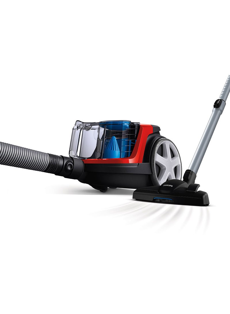 Philips Powerpro Compact Bagless Vacuum Cleaner 3000 Series, Monza Red,1600W,Hepa 13 Filter,Multi Clean Nozzle - Fc9351/61 1900 W FC9351/61 red - Image 3