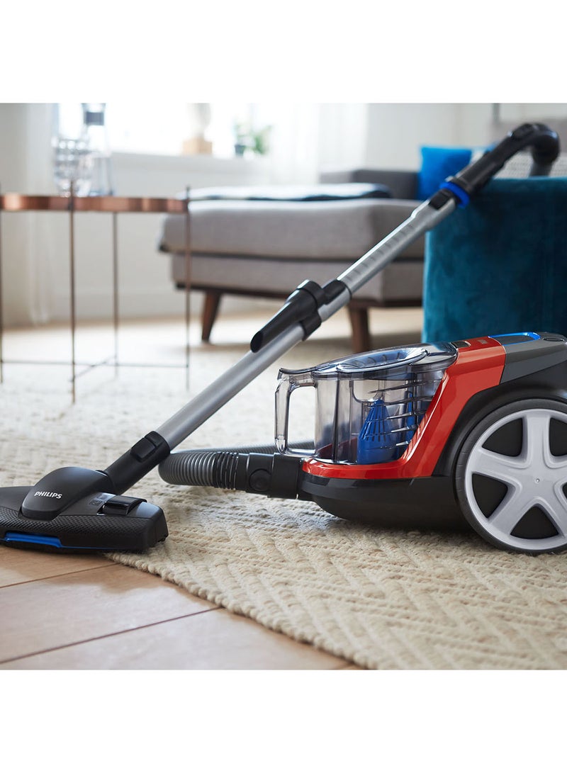 Philips Powerpro Compact Bagless Vacuum Cleaner 3000 Series, Monza Red,1600W,Hepa 13 Filter,Multi Clean Nozzle - Fc9351/61 1900 W FC9351/61 red - Image 4