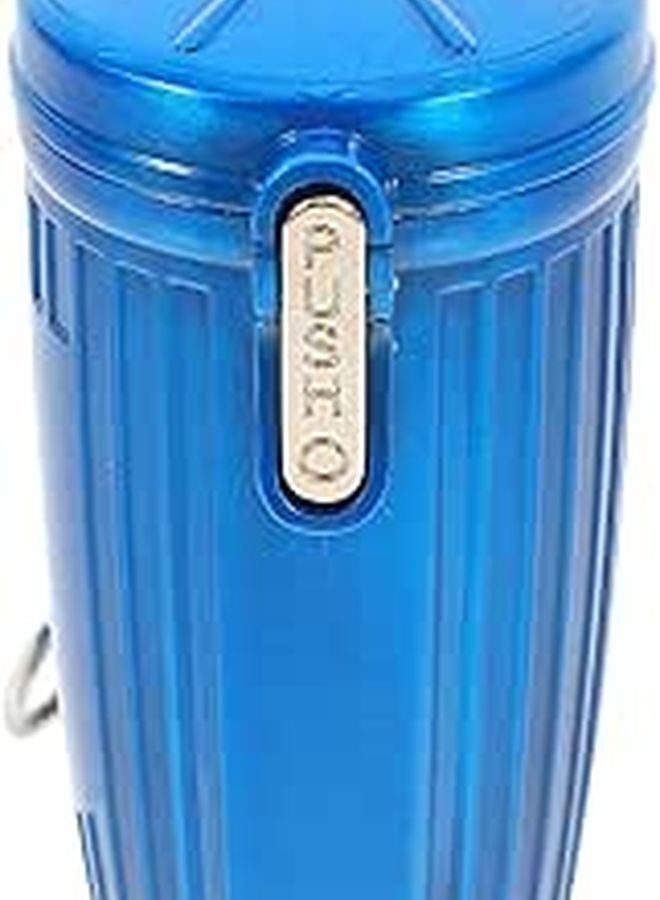 منفضة سجائر محمولة مقاومة للرياح بغطاء وسلسلة مفاتيح زرقاء صغيرة للسفر والسيارة والاستخدام الخارجي - Image 1