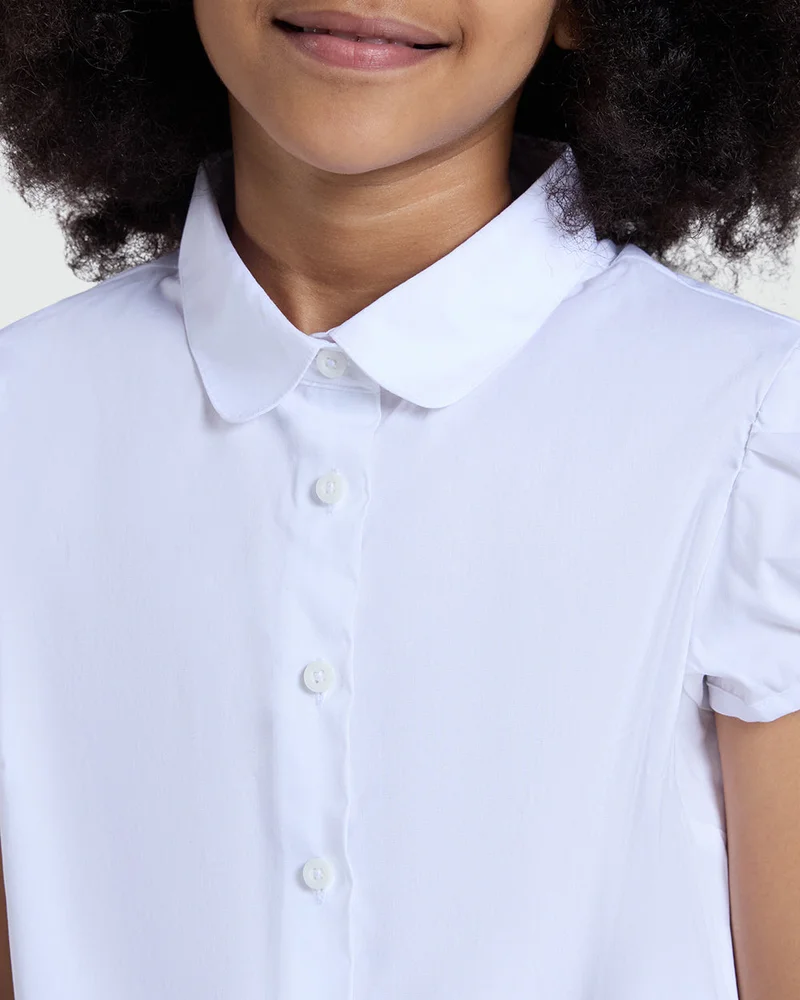 Ovs Girls’ Short Sleeve Shirt In Bright White