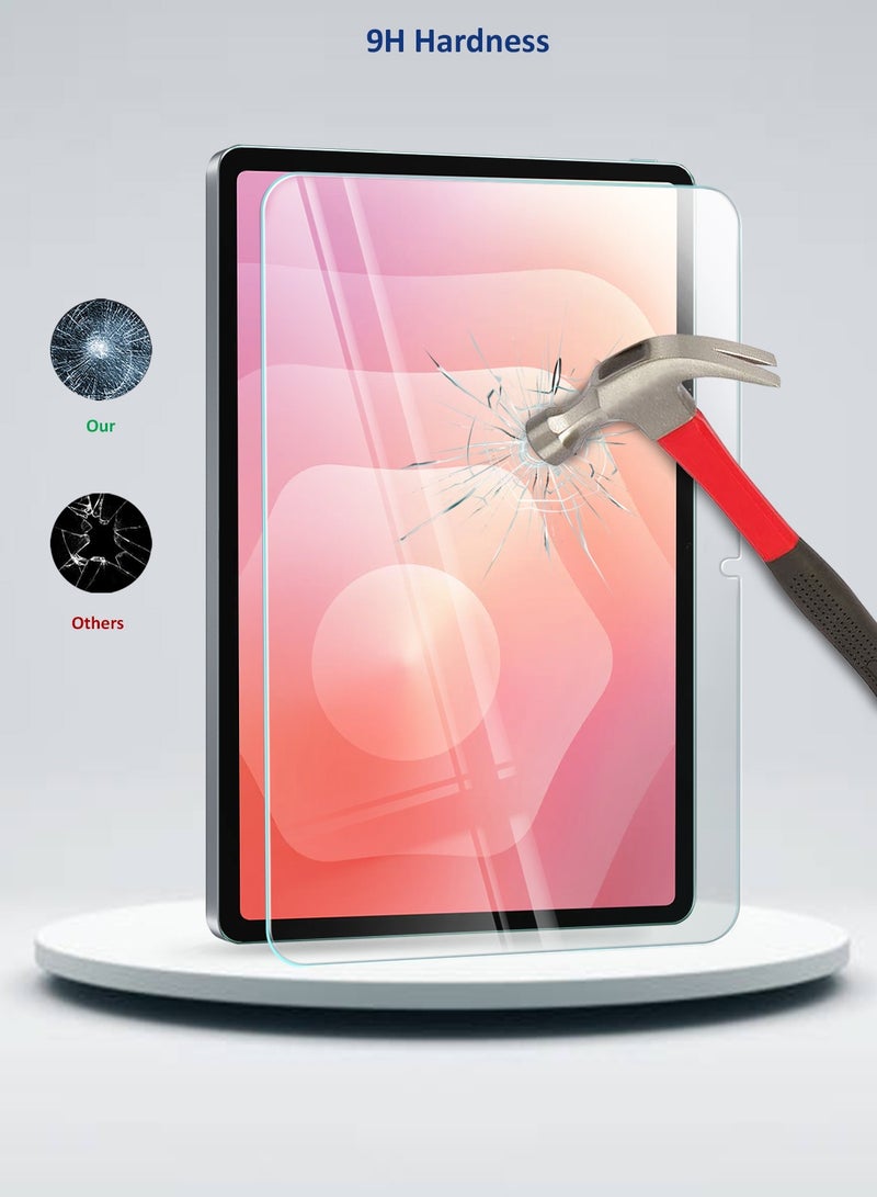 دبليو تيك واقي شاشة زجاجي مقسى كامل التغطية بجوانب منحنية للجهاز اللوحي سامسونج جالكسي تاب S11 5G 2025 (11.0 بوصة) من سلسلة ووتك بريميوم - شفاف - Image 3