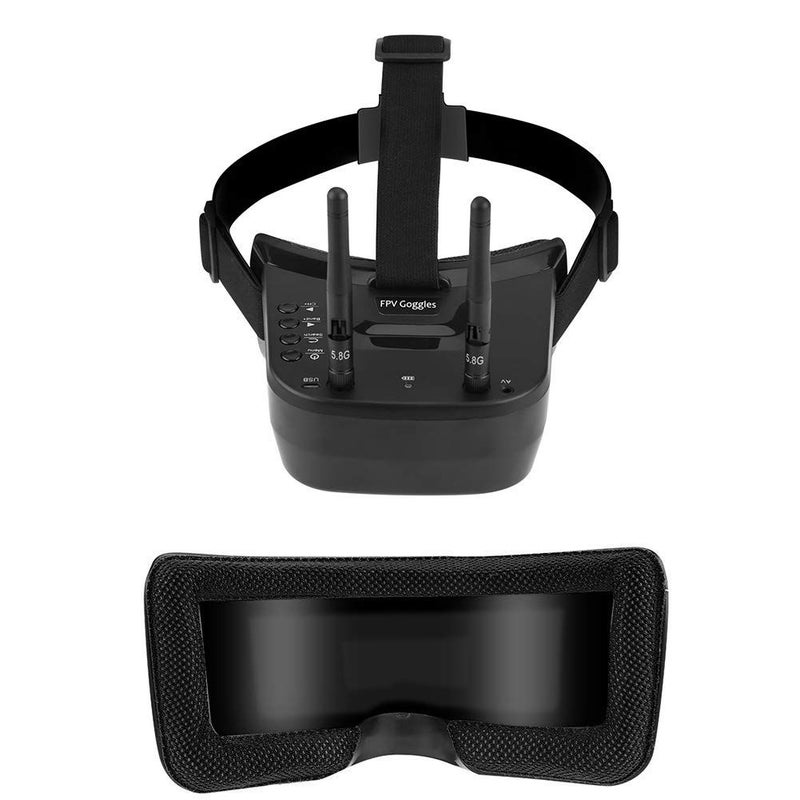 نظارات FPV مصغرة 5.8 جيجاهرتز 40 قناة شاشة 3 بوصة 480x320 بطارية مدمجة 3.7 فولت 1200 مللي أمبير - Image 2