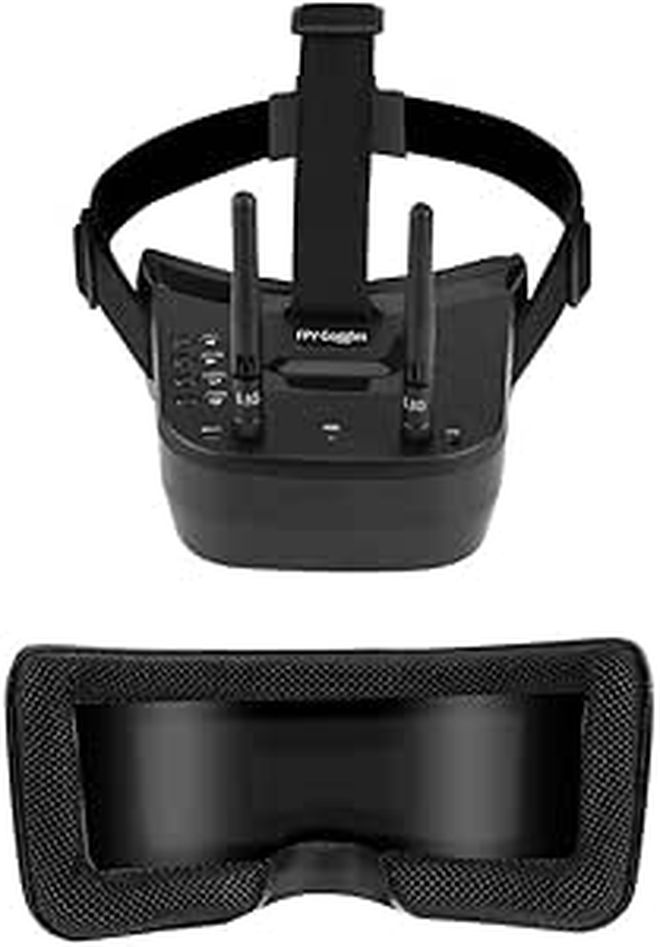 نظارات FPV مصغرة 5.8 جيجاهرتز 40 قناة شاشة 3 بوصة 480x320 بطارية مدمجة 3.7 فولت 1200 مللي أمبير - Image 1