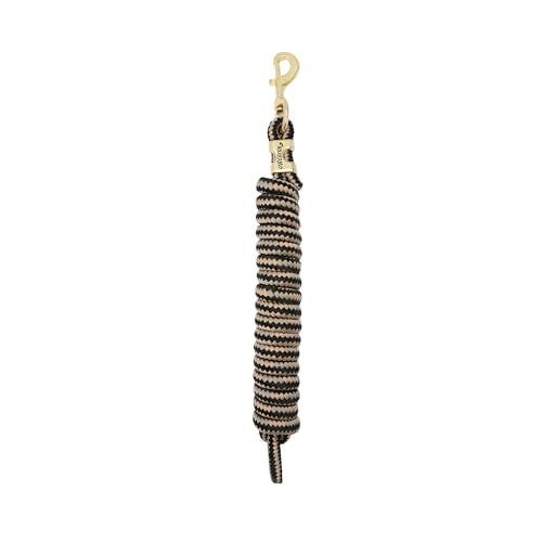 Weaver Leather Poly Lead Rope , Black/Tan/Wheat, Small - Image 1