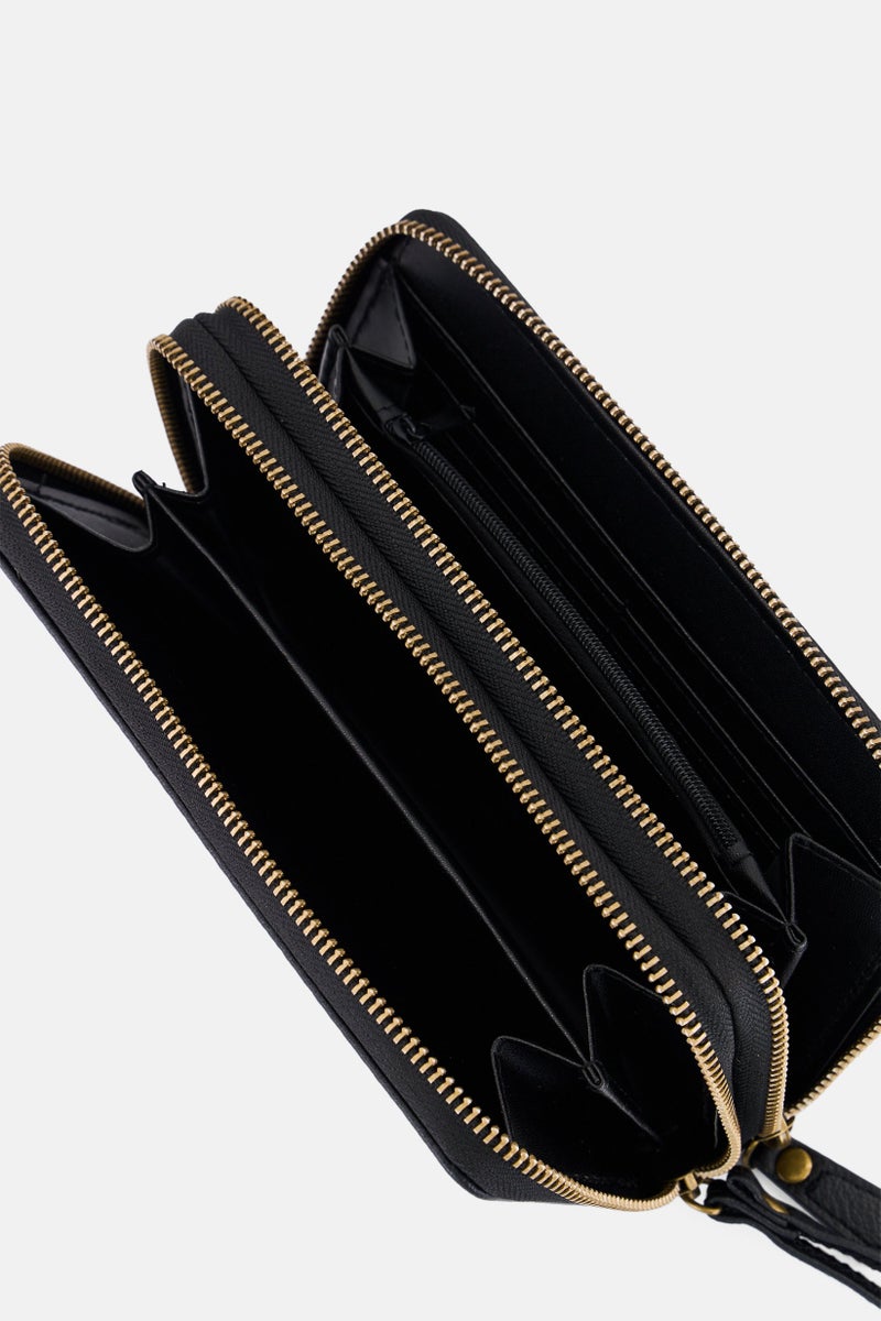 WHITE MOUNTAIN Women Brand Logo Wallet, Black - Image 3