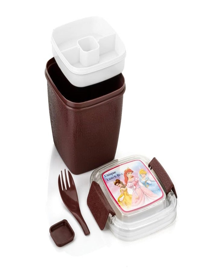 BHAGWATI PLASTIC علبة غداء بهاجواتي بلاستيك يونيك (بني) - Image 1