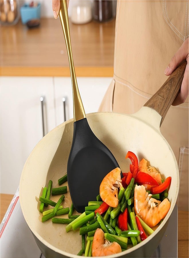 Blithely 9Pcs Kitchen Utensil Set with Stainless Steel Handle (Gold) - Image 5