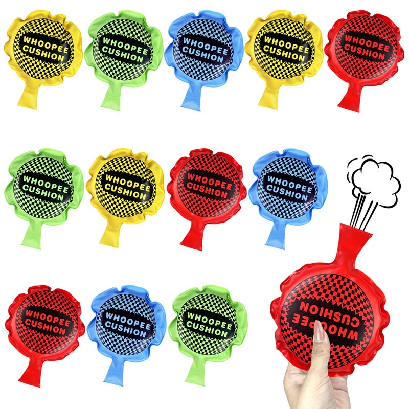 PPXMEEUDC 12 PCS 4 Inch Whoopee Cushions Toy SelfInflating Whoopee Cushion Fart Bags Prank for Novelty Party Favors - Image 3