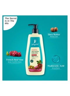 PILGRIM Pilgrim French Red Vine & Hyaluronic Acid Ultra Smooth Body Lotion 400ml | 48H Moisturization | Body lotion for dry skin | Body lotion for winter | Infused With Shea Butter | For All Skin Types  - Image 1