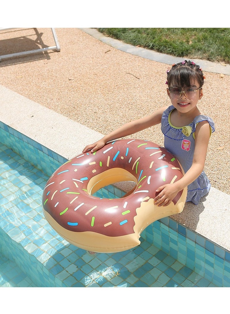 Inflatable Doughnut Shaped Floating Ring Brown - Image 4