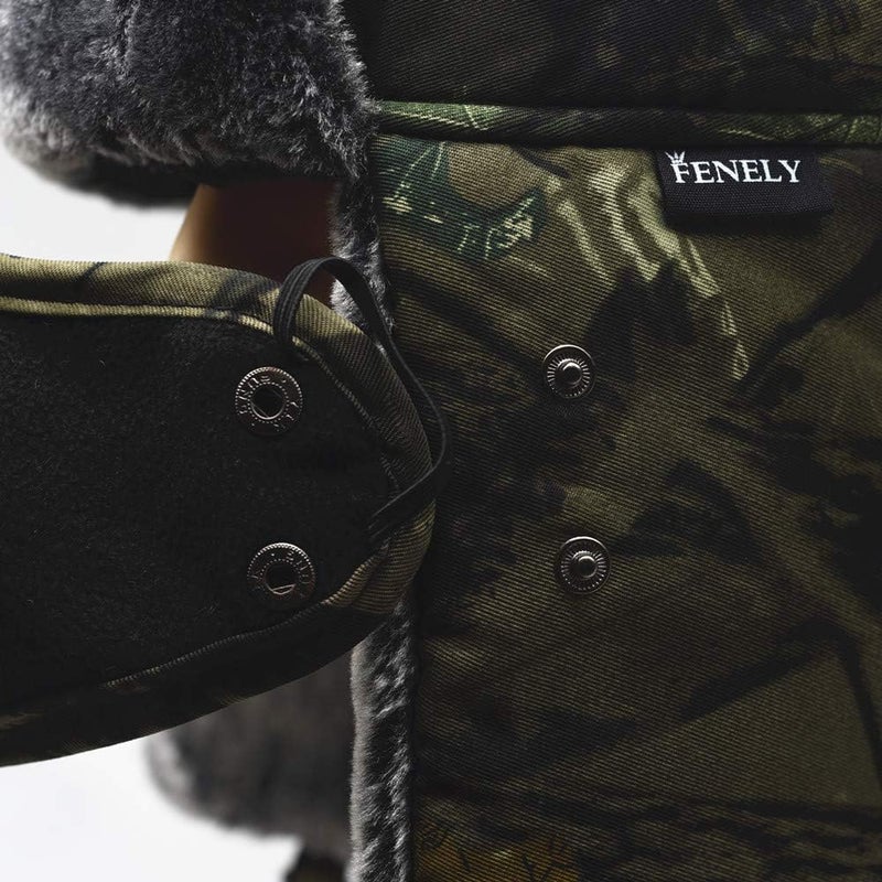 UOUDIO Camouflage Winter Bomber Trapper Hats Ushanka -Men Women Russian Trooper Ear Flaps Ski Snow Cold Weather Fur Mens Caps - Image 5