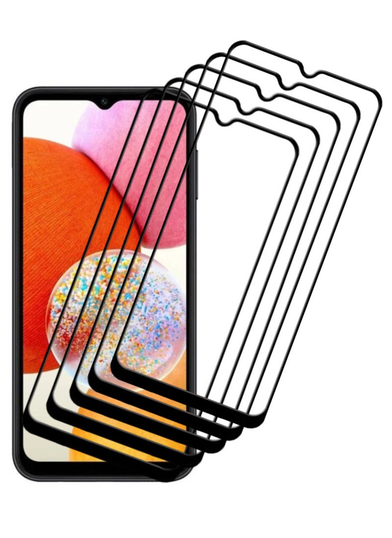 ACLIX 5 Pieces Antistatic ESD Dustproof Premium Quality High Definition Tempered Glass Screen Protector Designed For Samsung Galaxy A14 - Image 1