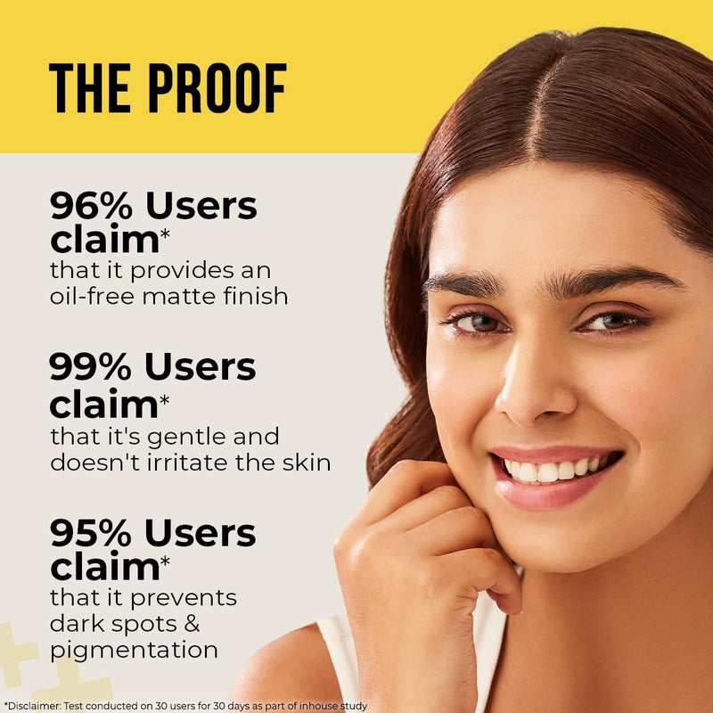 Dr. Sheth's كريم واقي شمس دكتور شيثس كيسار خالي من الزيت مع حمض كوجيك SPF 50 PA مختبر سريرياً يقلل من التصبغ يوفر إشراقة صحية للبشرة الدهنية خفيف الوزن وغير دهني حماية من UVA و UVB والضوء الأزرق والأشعة تحت الحمراء بدون أثر أبيض 50 جرام - Image 5