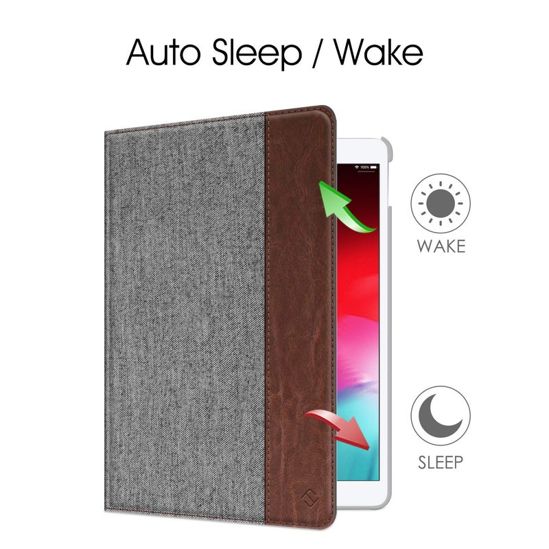 Fintie Rotating Case for iPad Air (3rd Gen) 10.5" 2019 / iPad Pro 10.5" 2017 with Built-in Pencil Holder - 360 Degree Rotating Stand Protective Cover, Auto Sleep/Wake (Denim Grey) - Image 3