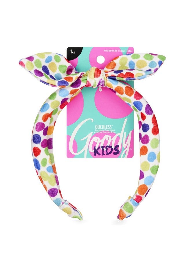 Goody Kids Headband Rainbow Polka Dot Comfort Fit For All Day Wear For All Hair Types Hair Accessories - Image 1