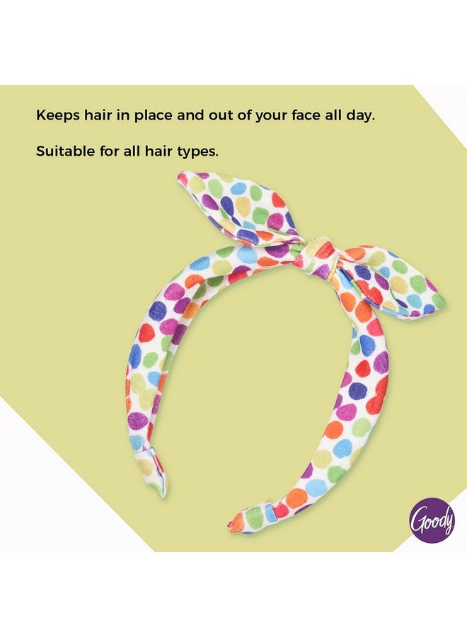 Goody Kids Headband Rainbow Polka Dot Comfort Fit For All Day Wear For All Hair Types Hair Accessories - Image 4