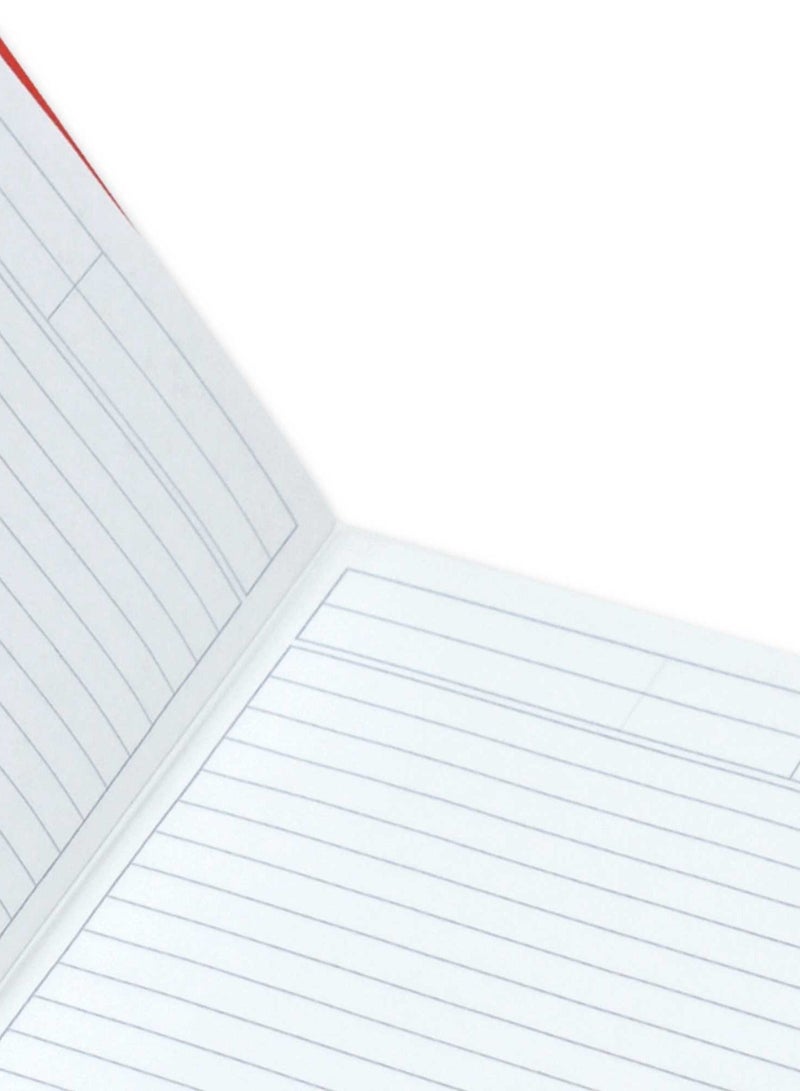 FIS Pack of 5  Hard Cover Notebook 9X7 Inches (22.86 X 20.32 CM) Single Line,With Border,200 Sheets-Assorted Color -FSNB97200NASST - Image 2