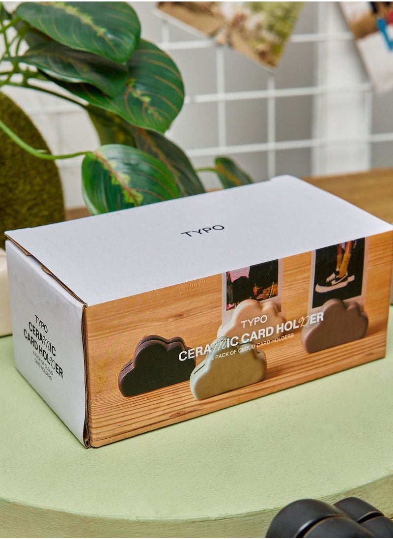 Typo - Ceramic Card Holder 4 Pack - Image 1