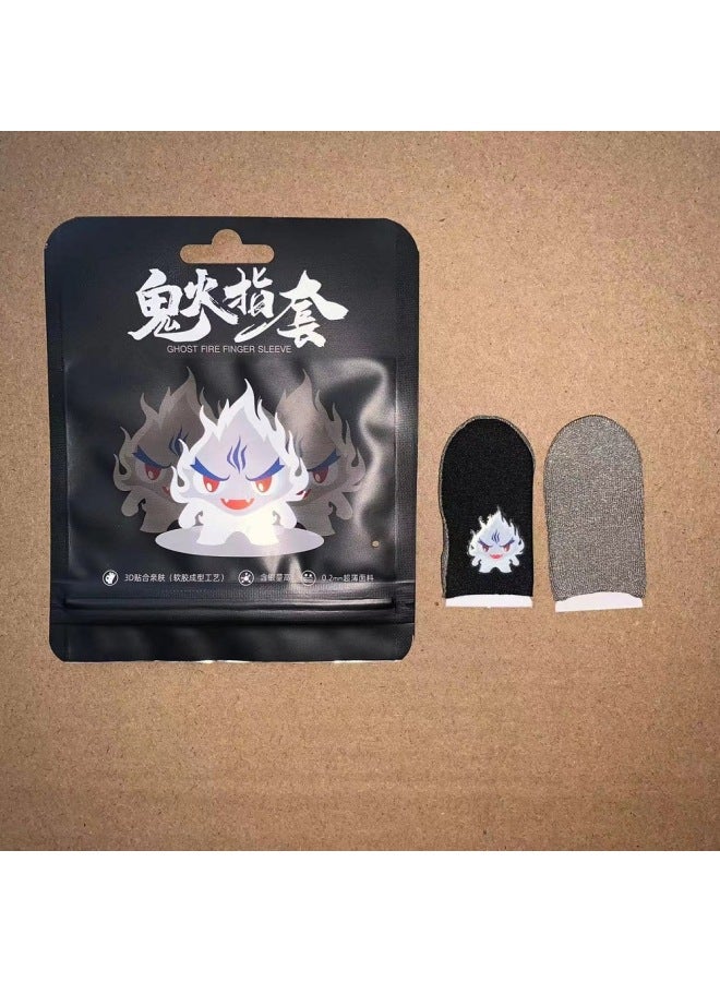 Finger Sleeves Hand Walking Carbon Fiber Silver Fiber Cloth Sweat-proof Walking Finger Gloves E-sports Gloves-Product Color:Two-finger E-sports Gloves  - Image 5