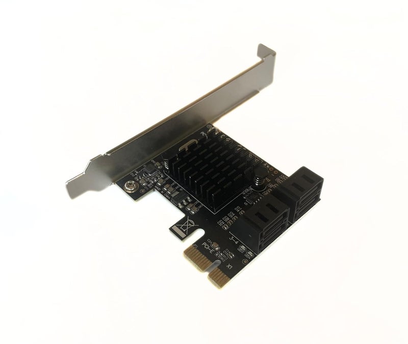 PCIe SATA Card,PCI Express to SATA Expansion Card,6Gbps PCI-E (1x 4X 8X 16x) SATA 3.0 Controller Card,Support SSD and HDD (PCIe to 4Port Sata) - Image 1
