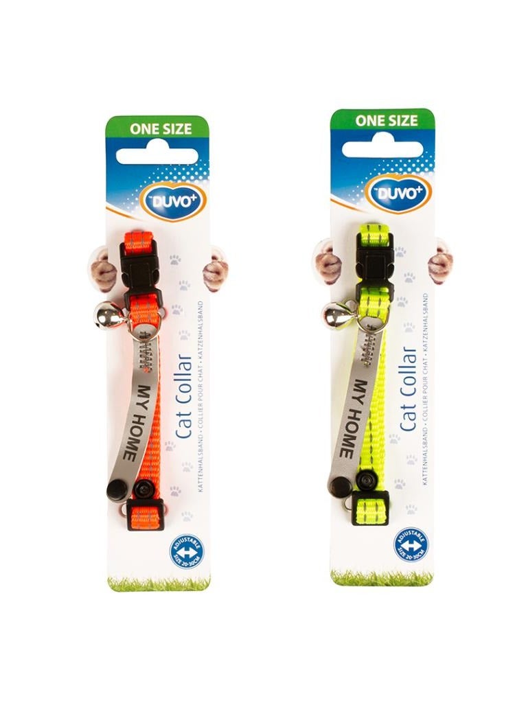 duvo Plus 2Pc Reflective Uni Address Cat Collar With Bell And Address Compartment 20-30Cm/10Mm - Image 2