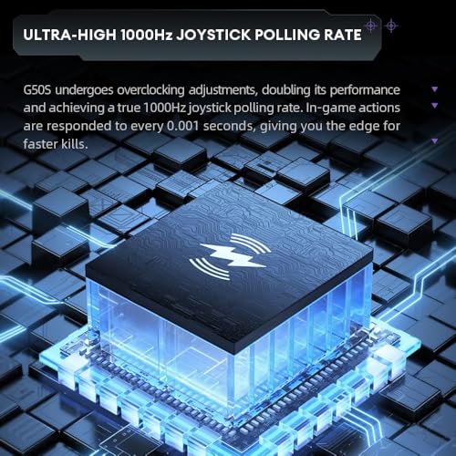 Thunderobot G50S Wireless Gaming Controller 1000Hz Ultra-Low Latency Bluetooth Controller for PC/Switch/Android with Hall Effect Joysticks & Triggers, Gyroscope, and 6 Programmable Buttons [video game] - Image 4