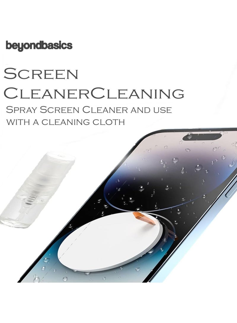 Beyond Basics مجموعة تنظيف الإلكترونيات 21 في 1 من بيوند باسيكس - مجموعة تنظيف اللابتوب - منظف لوحة مفاتيح محمول مع فرشاة - مجموعة تنظيف الهاتف - منظف شاشة متعدد الوظائف للهاتف - مجموعة تنظيف الكاميرا - أبيض - Image 3