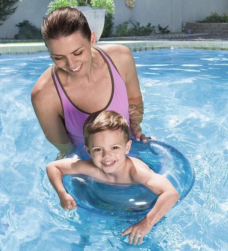 بست واي Beach Ball and 36022- 51 cm Transparent Children's Swimming Ring