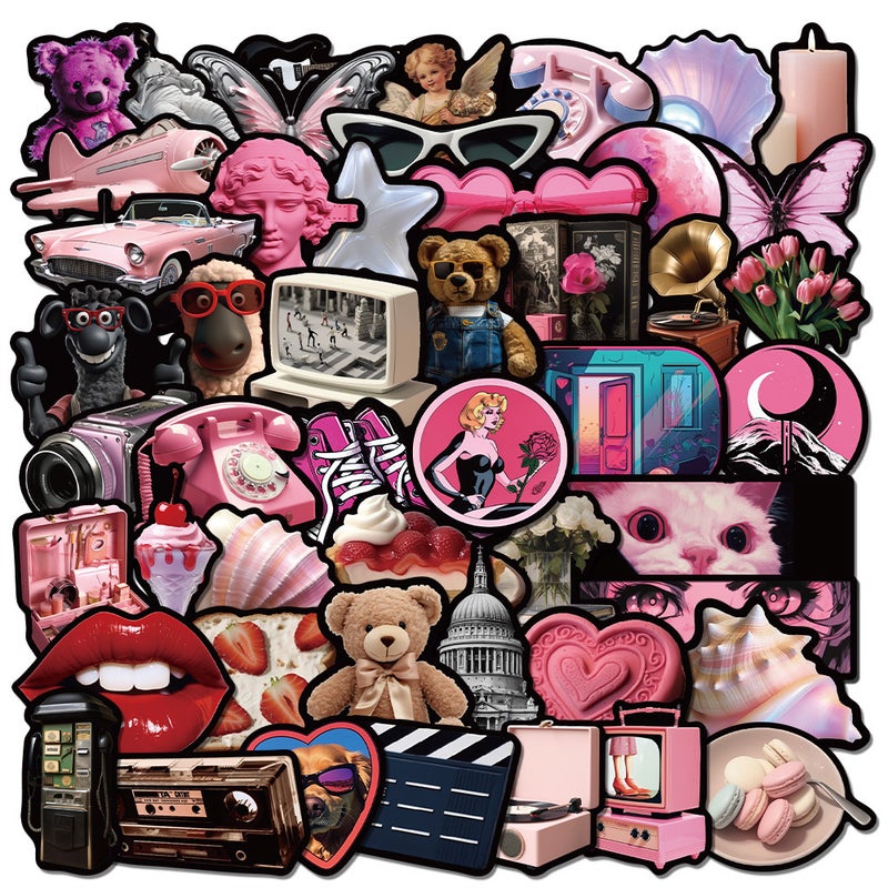 Premium Doodle Stickers 50-373pcs Waterproof OPQ068-50 sheets/bag 