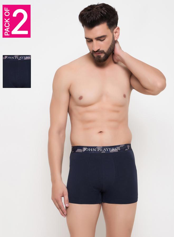 John Players John Player Pack of 2 - Solid Trunk with Sublimation Waistband - Image 1